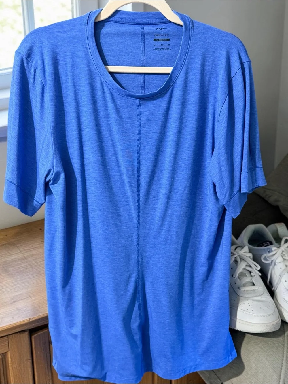Nike Dri-FIT Blue Performance Tee Activewear Training Gym Medium
